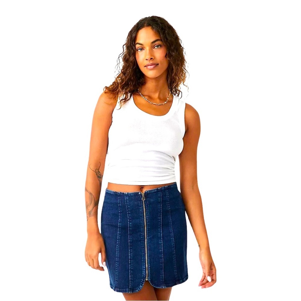 Free People Corduroy Skirt 2 Layla Mini Legion Blue